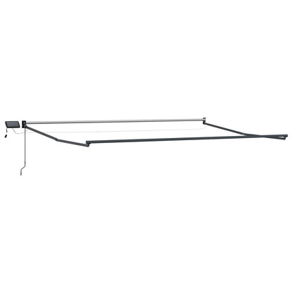 Manual Retractable Awning with LEDs 5 x 3 m