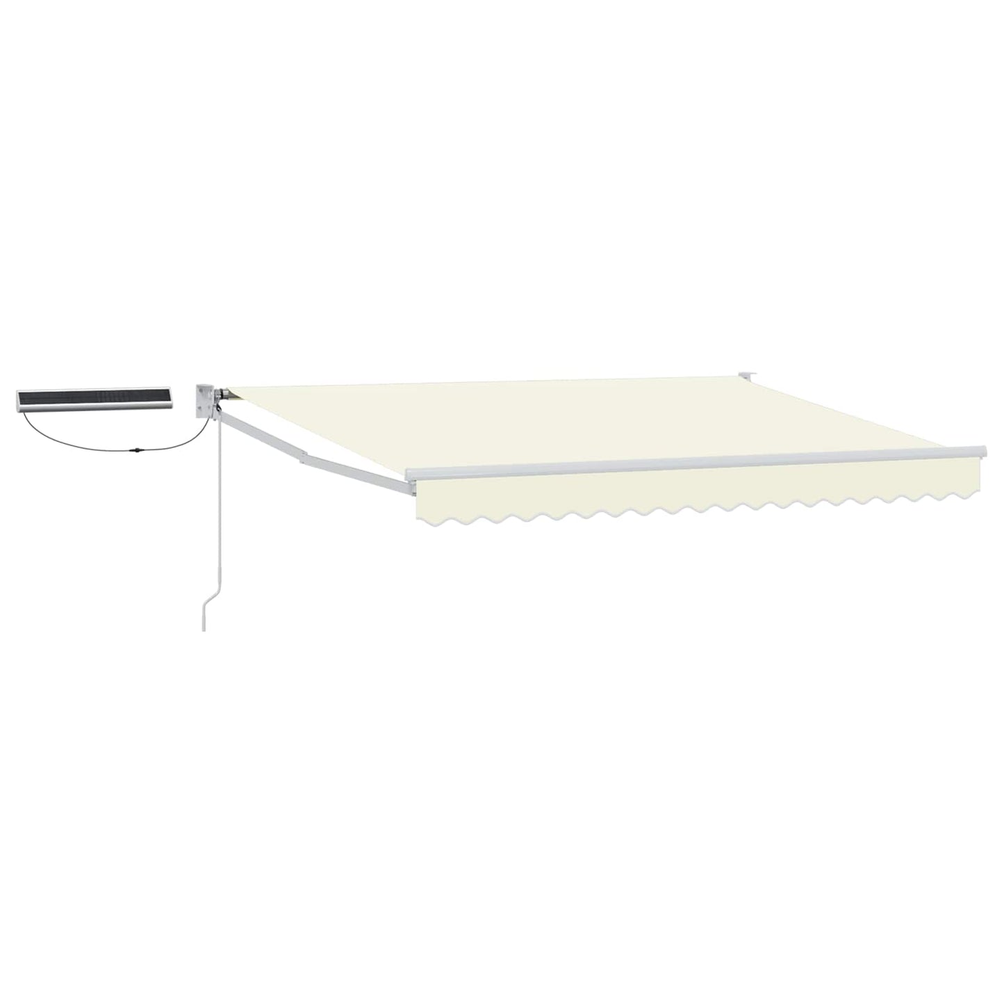 Electric Retractable Awning Cream and White 3 x 2 m