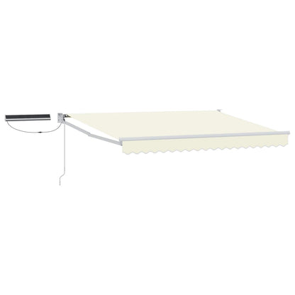 Electric Retractable Awning Cream and White 3 x 2 m