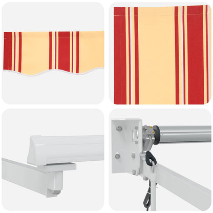 Electric Retractable Awning Multicolour 3 x 2.5 m