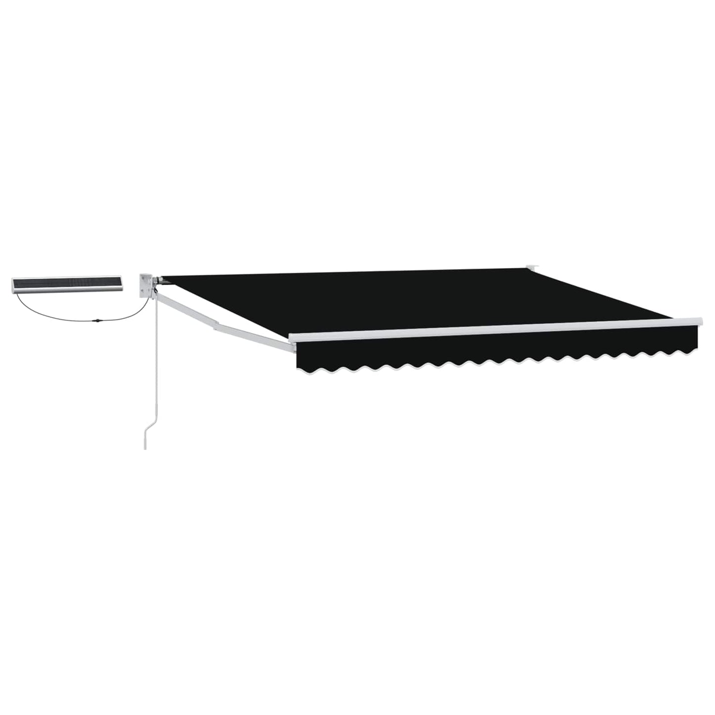 Electric Retractable Awning Black and White 3 x 2.5 m