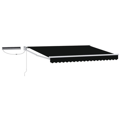 Electric Retractable Awning Black and White 3 x 2.5 m