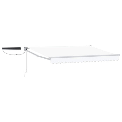Electric Retractable Awning White 3.5 x 2.5 m