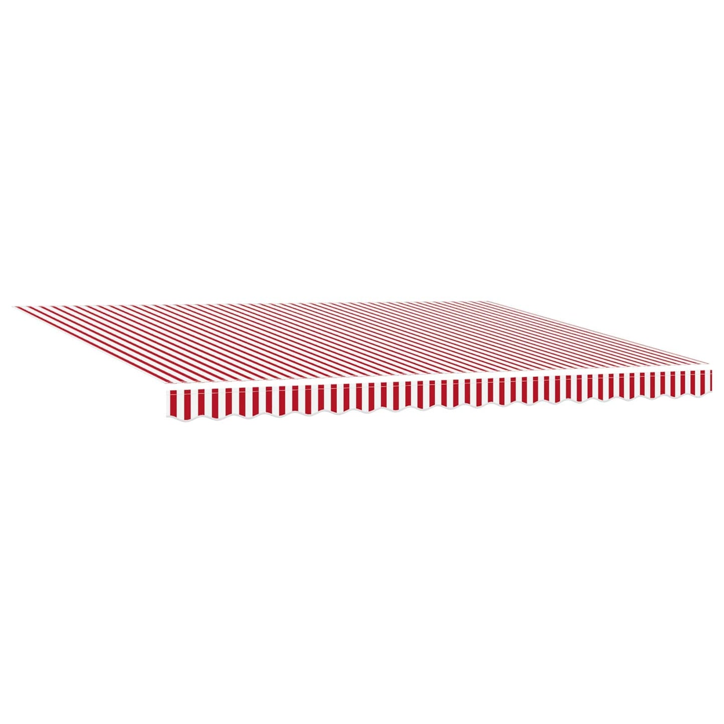 Electric Retractable Awning Red and White 5 x 3 m