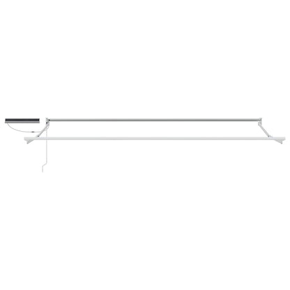 Electric Retractable Awning Red and White 5 x 3 m