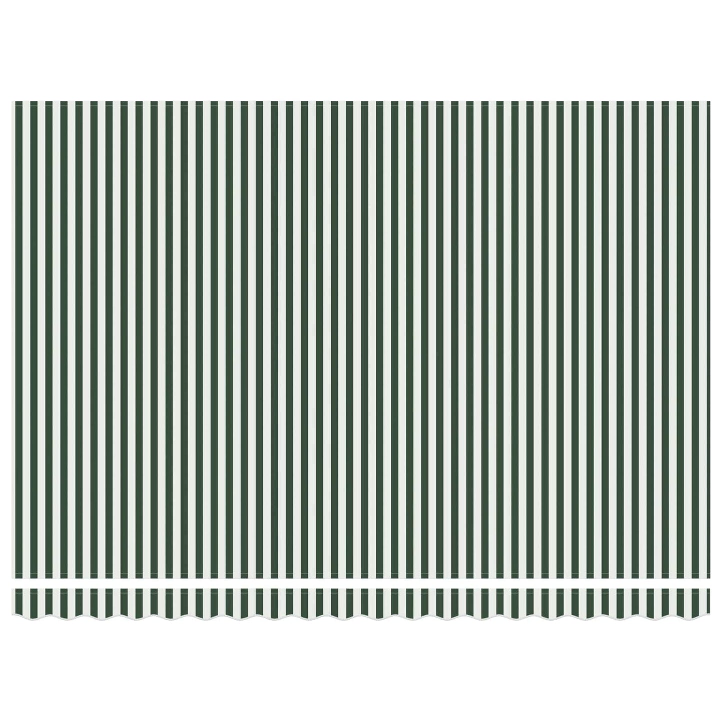 Electric Retractable Awning Green and White 5 x 3 m