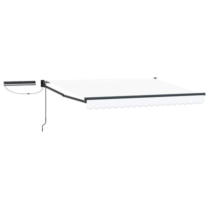 Electric Retractable Awning White and Anthracite 3 x 2 m