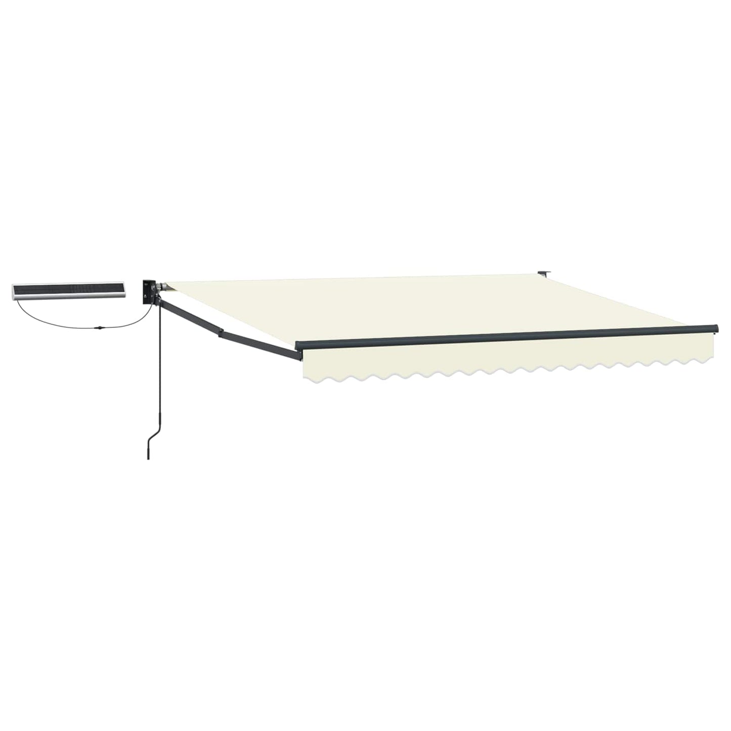 Electric Retractable Awning Cream and Anthracite 3.5 x 2 m