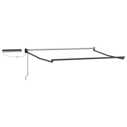 Electric Retractable Awning Beige and Anthracite 3.5 x 2 m