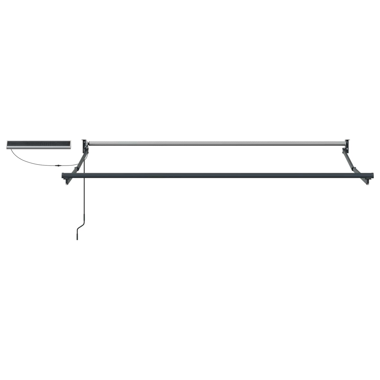 Electric Retractable Awning Beige and Anthracite 3.5 x 2 m