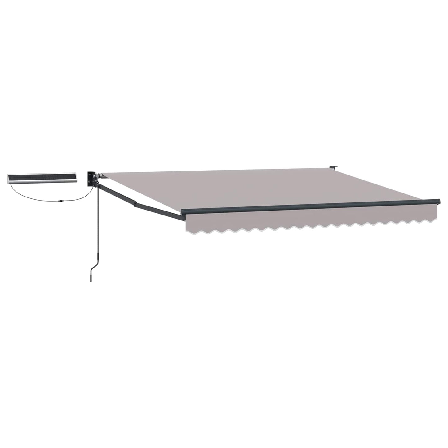 Electric Retractable Awning Light Grey and Anthracite 3.5 x 2 m