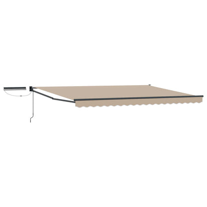Electric Retractable Awning Beige and Anthracite 4 x 2 m