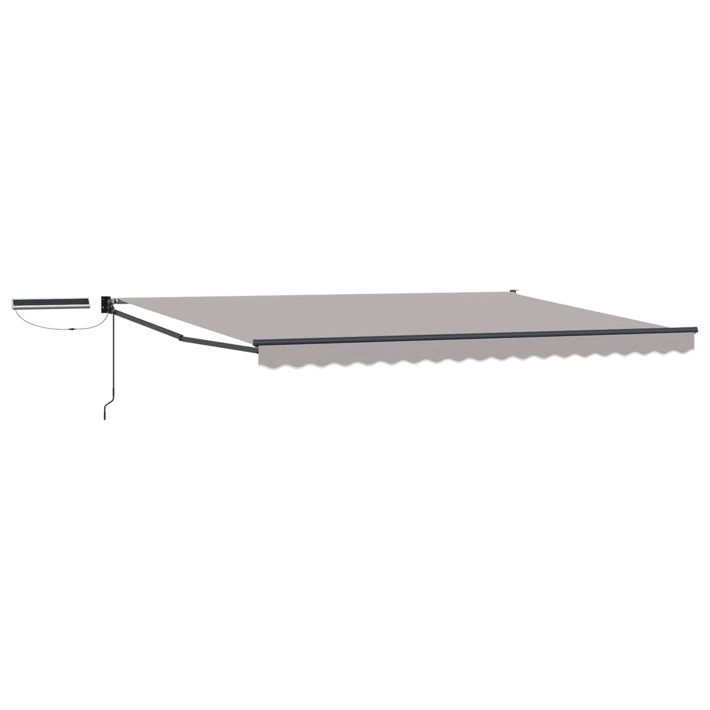 Electric Retractable Awning Light Grey and Anthracite 4 x 2 m