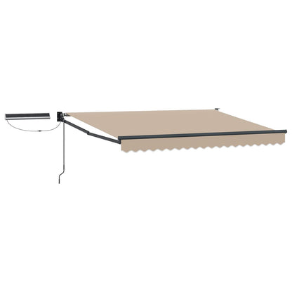 Electric Retractable Awning Beige and Anthracite 3 x 2.5 m