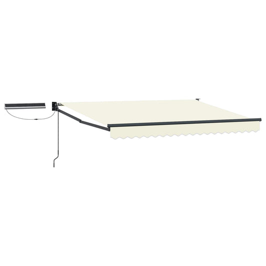 Solar Electric Awning 3.5 x 2.5 m Cream 100% Polyester