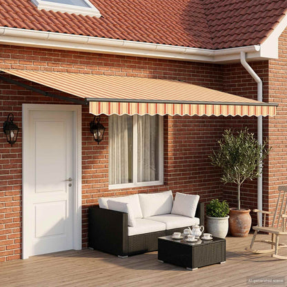 Electric Retractable Awning Multicolour 4 x 3 m