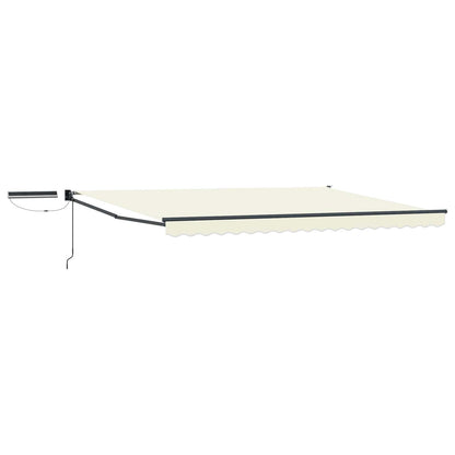 Electric Retractable Awning Cream and Anthracite 4.5 x 3 m