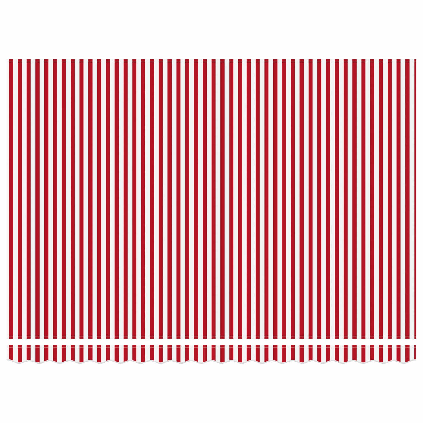 Electric Retractable Awning Red, White and Anthracite 4.5 x 3 m