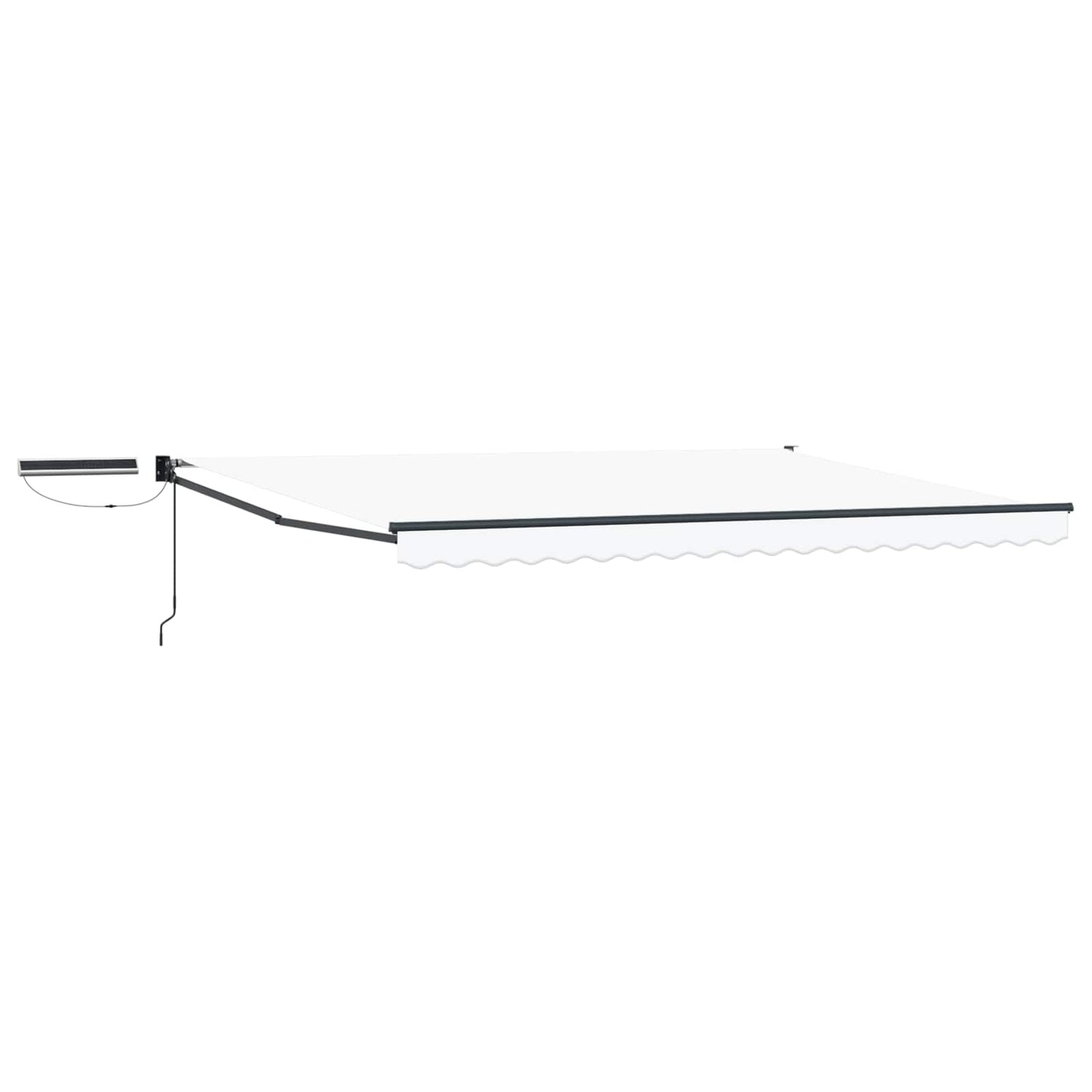Electric Retractable Awning White and Anthracite 5 x 3 m