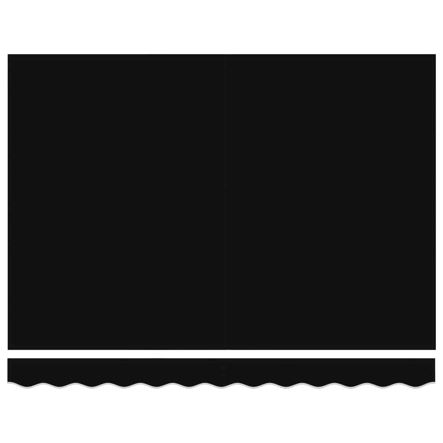 Manual Retractable Awning Black 3 x 2.5 m