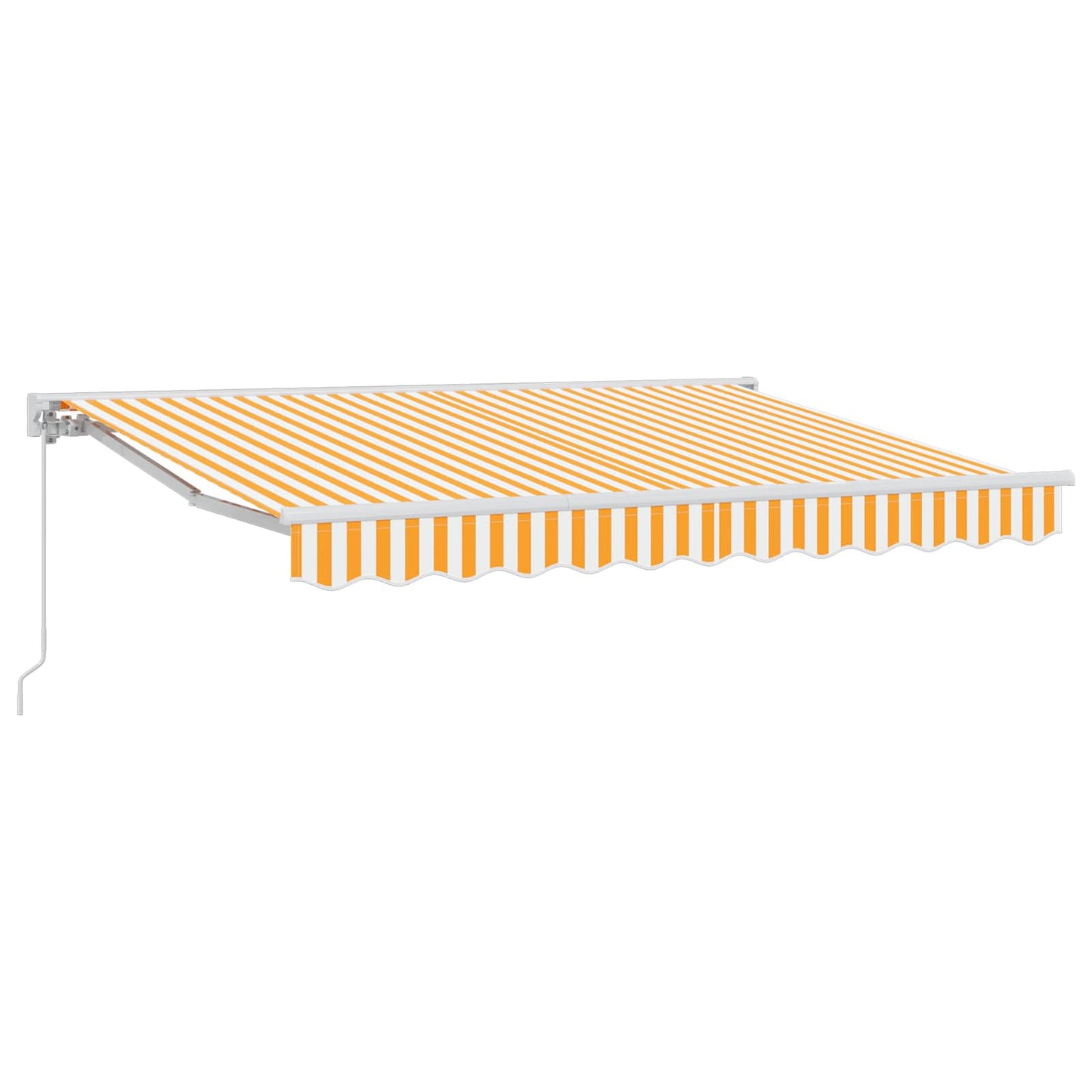 Manual Retractable Awning Orange 3.5 x 2.5 m