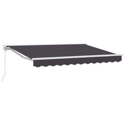 Manual Retractable Awning Anthracite 3.5 x 2.5 m