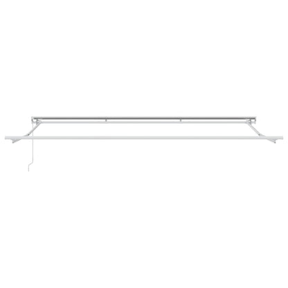 Manual Retractable Awning Yellow, Grey and White 4 x 3.5 m