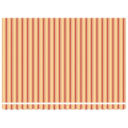 Manual Retractable Awning Yellow and Orange 4.5 x 3 m