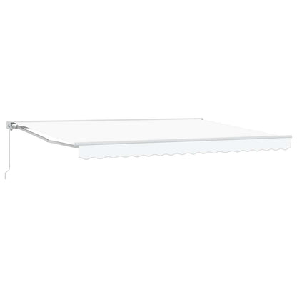 Manual Retractable Awning White 5 x 3.5 m