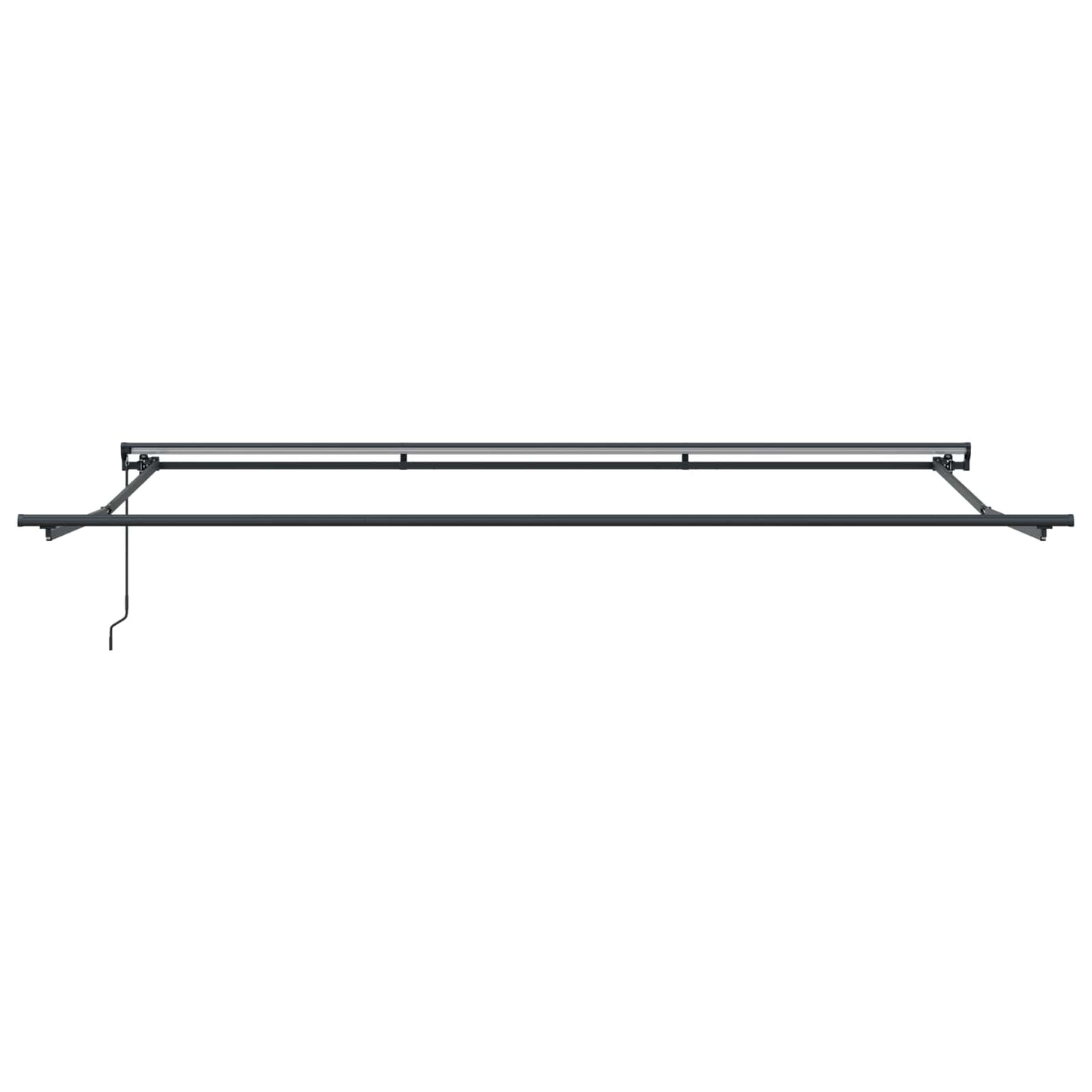 Manual Retractable Awning Orange, Grey, Blue and White