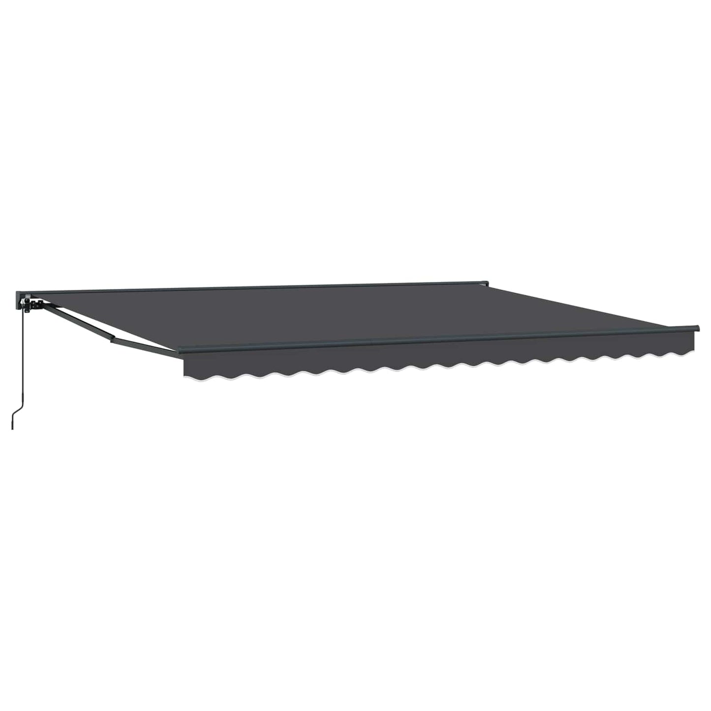 Manual Retractable Awning Anthracite 5 x 3.5 m
