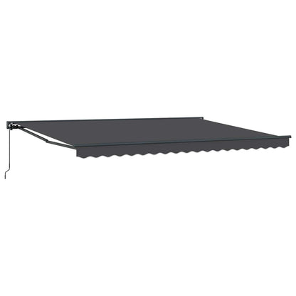 Manual Retractable Awning Anthracite 5 x 3.5 m