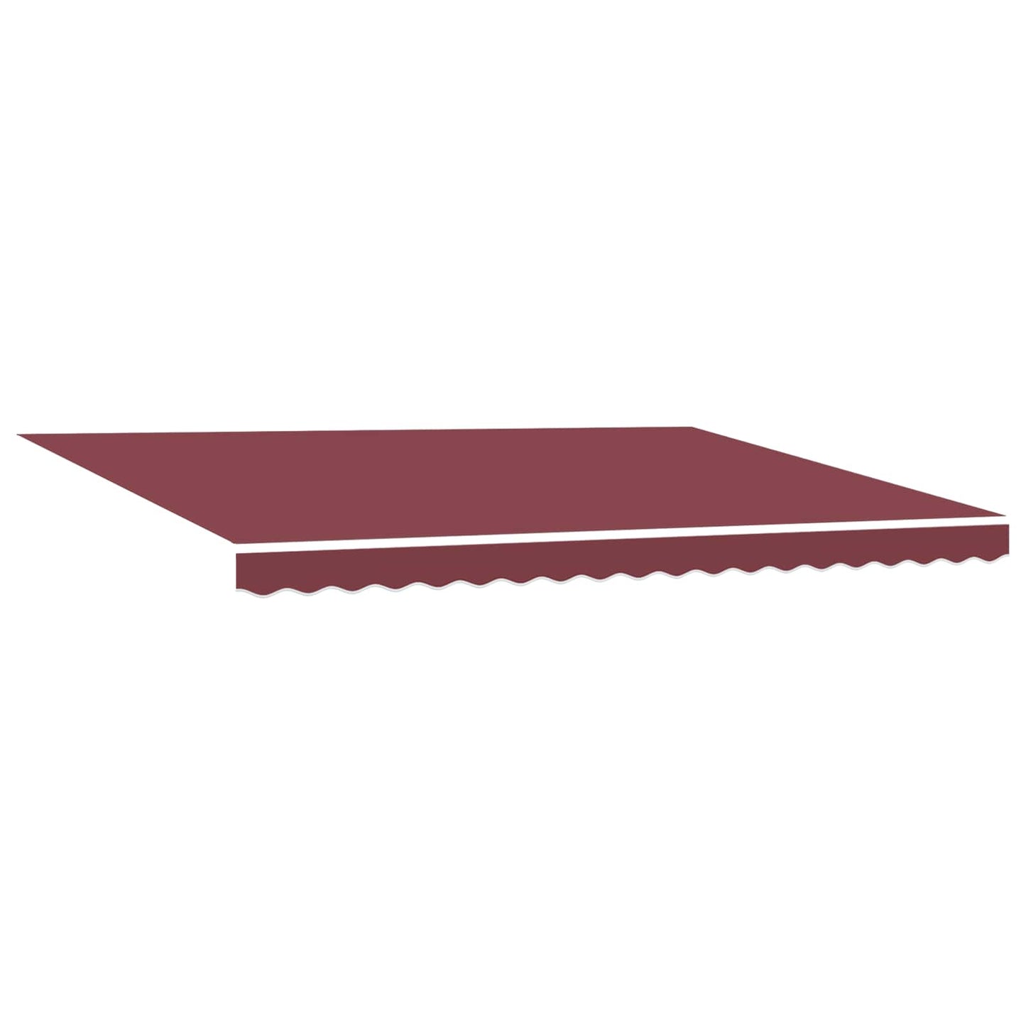 Manual Retractable Awning Burgundy 5 x 3.5 m