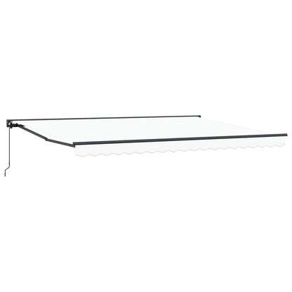 Manual Retractable Awning White 5 x 3.5 m