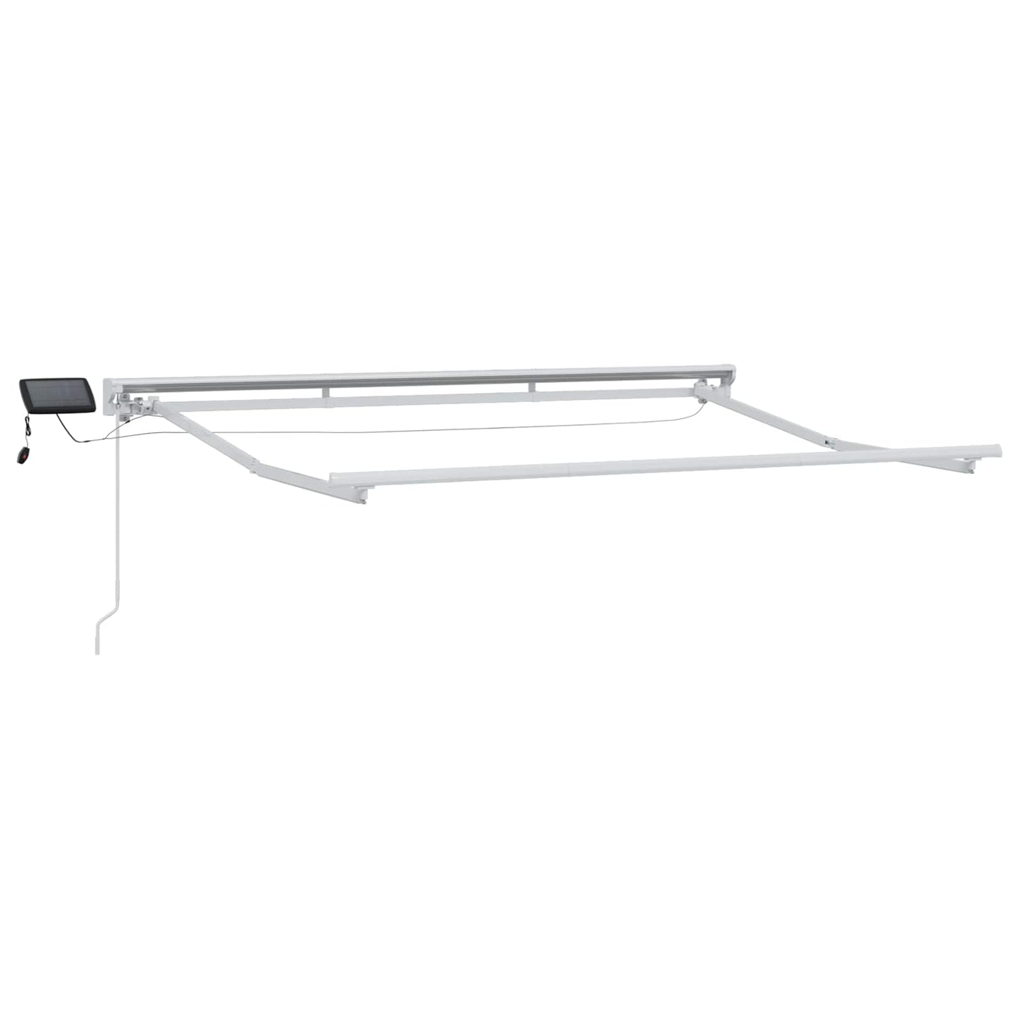Manual Awning Frame with LEDs Beige and White 3.5 x 2 m
