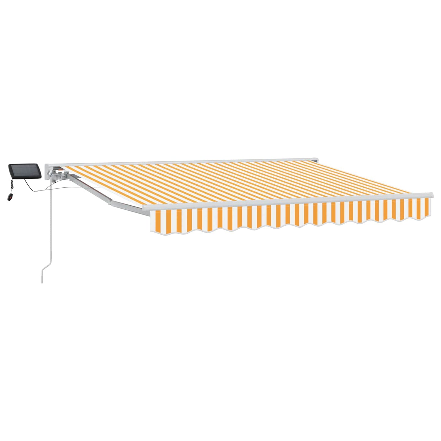 Manual Awning Frame with LEDs Yellow and White 3 x 2.5 m