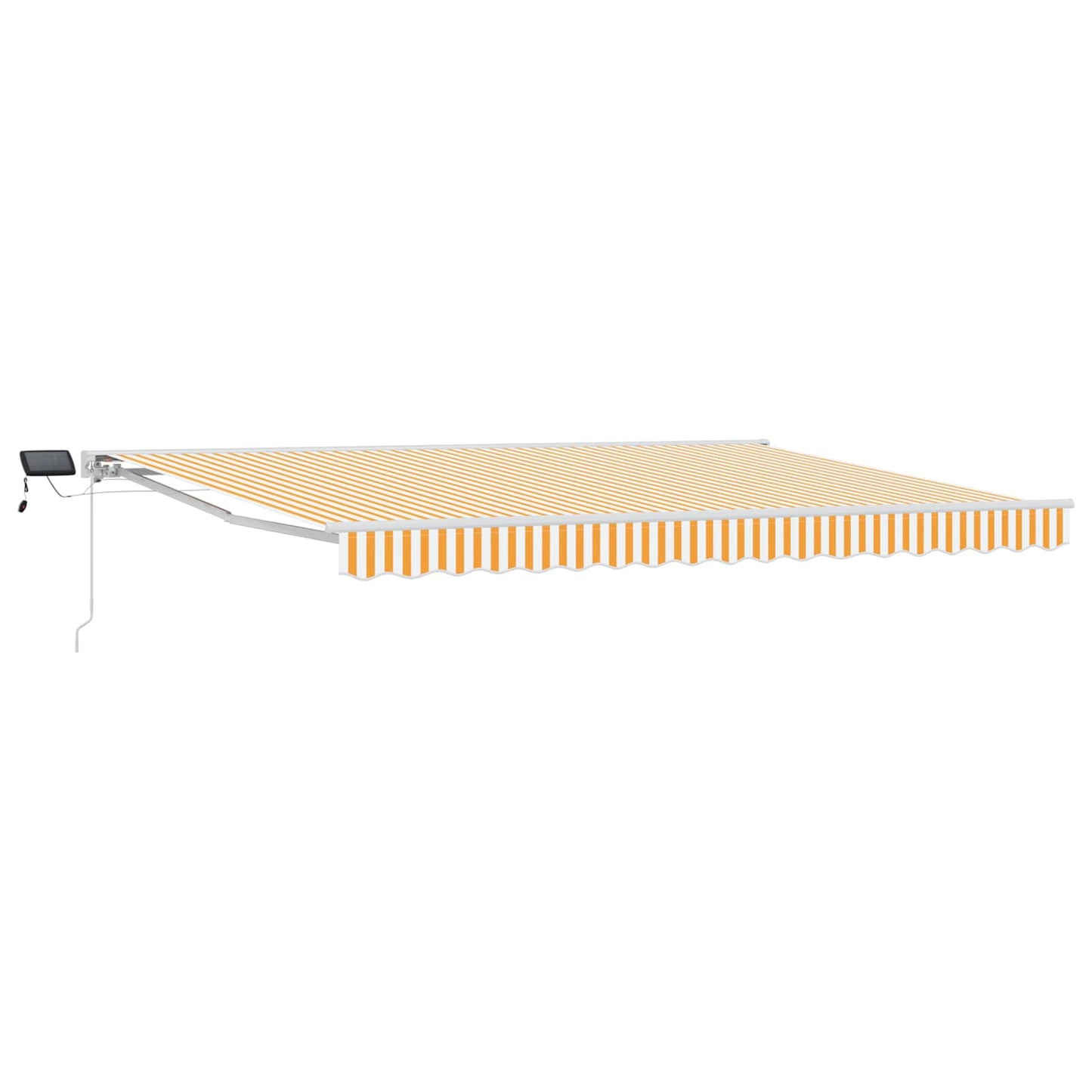 Manual Awning Frame with LEDs Yellow and White 4 x 3 m