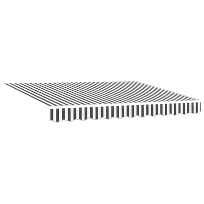 Manual Awning Frame with LEDs Anthracite and White 3 x 2 m
