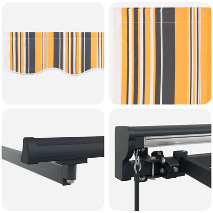 Manual Awning Frame with LEDs 3 x 2.5 m