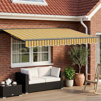Yellow, Grey and Anthracite 3 x 2.5 m Polyester with PU coating