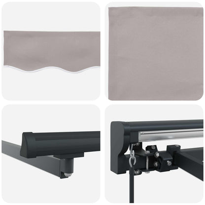 Manual Awning Frame with LEDs 3 x 2.5 m