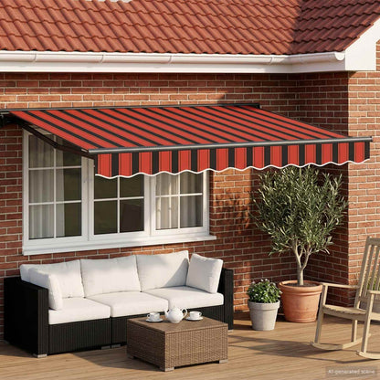 Manual Awning Frame with LEDs 3.5 x 2.5 m