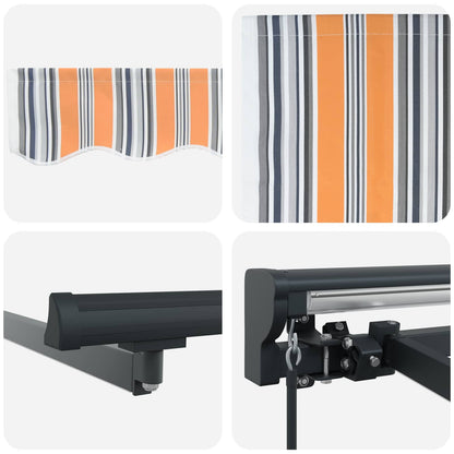 Blue, Orange and Anthracite 3.5 x 2.5 m