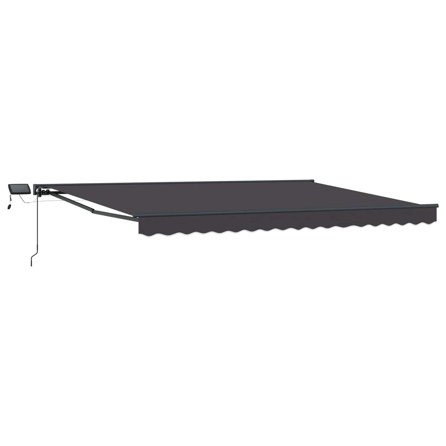 Manual Awning Frame with LEDs Anthracite 4 x 3.5 m