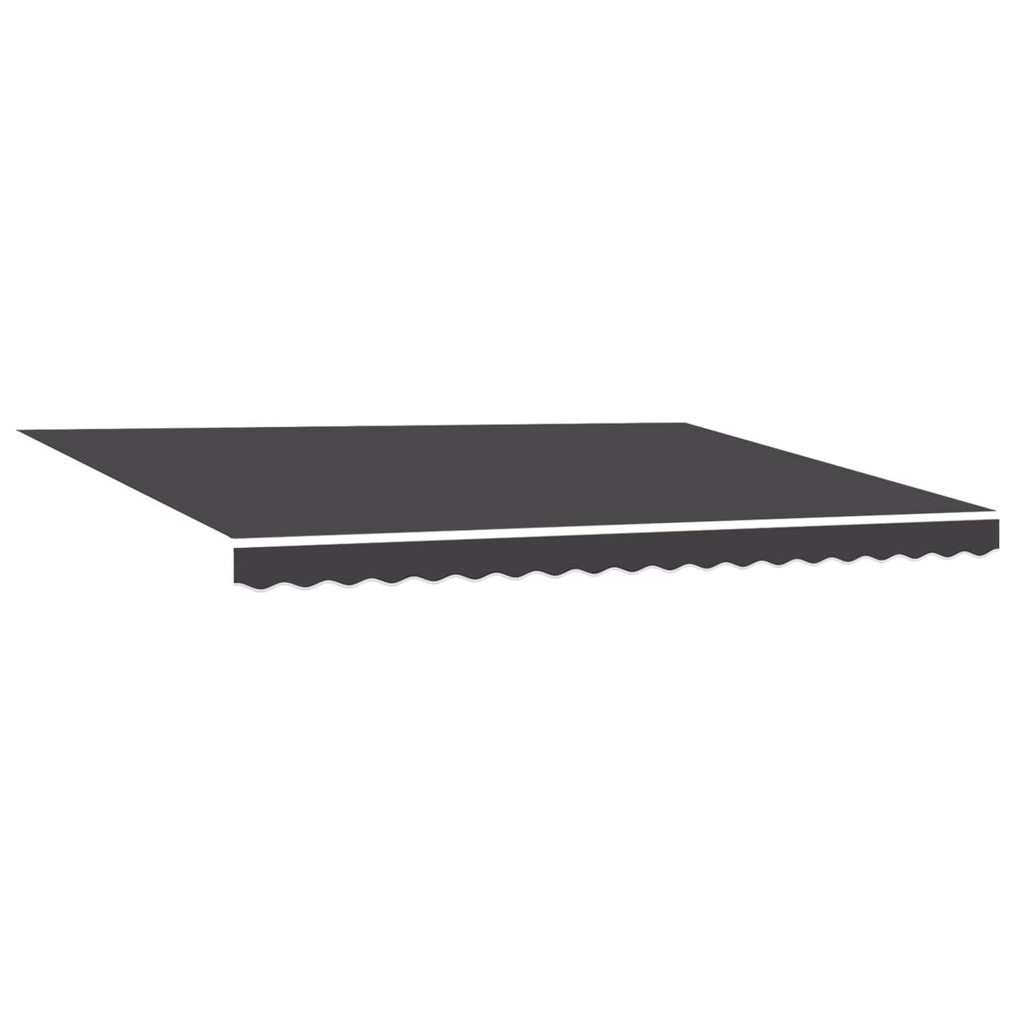 Manual Awning Frame with LEDs Anthracite 4.5 x 3 m