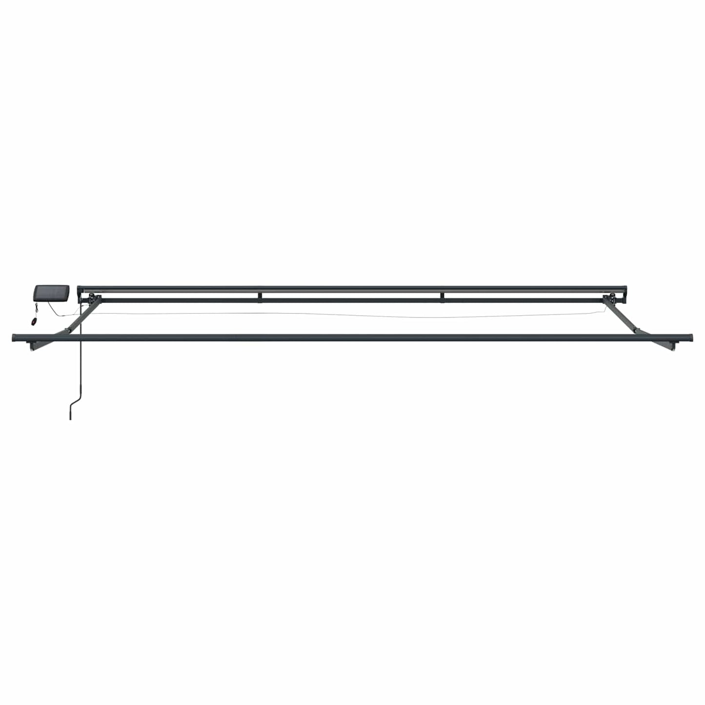 Manual Awning Frame with LEDs 5 x 3 m Polyester with PU coating