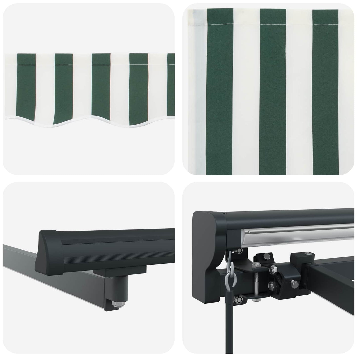 Manual Awning Frame with LEDs 5 x 3.5 m