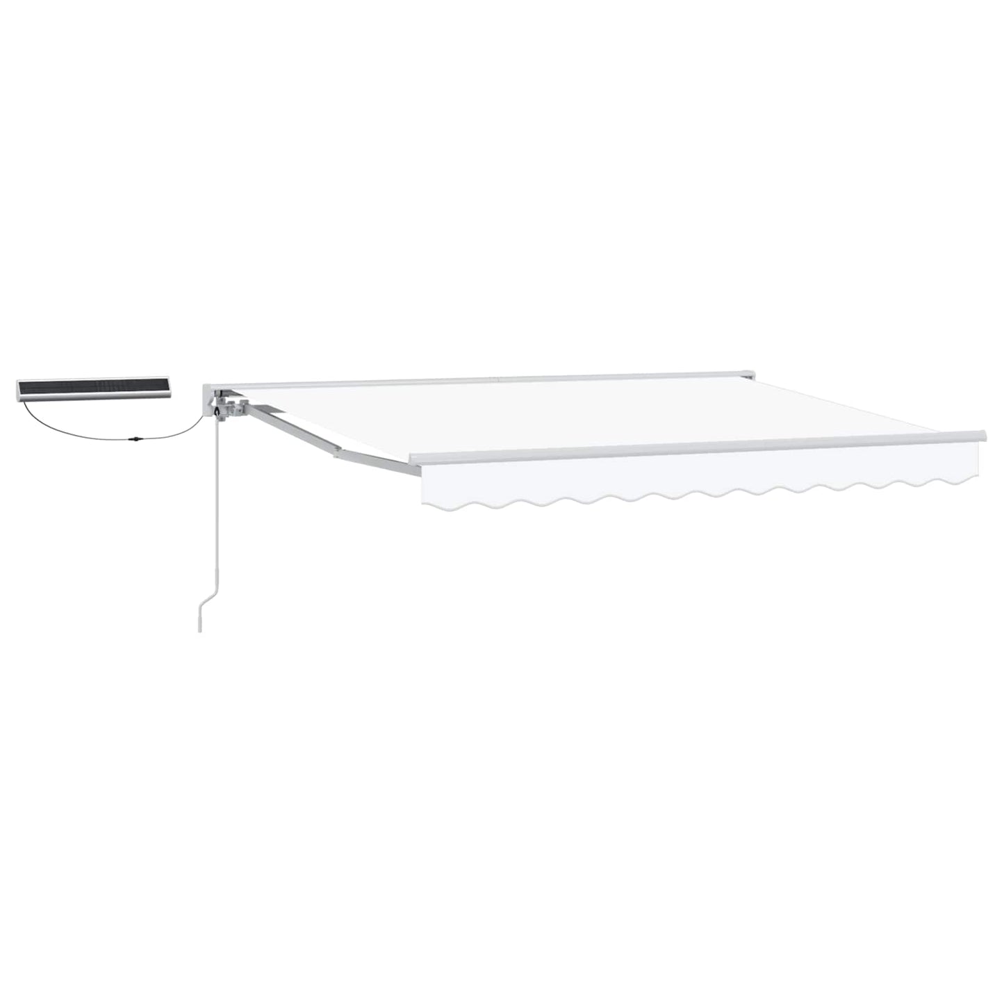 Electric Retractable Awning White 3.5 x 2 m