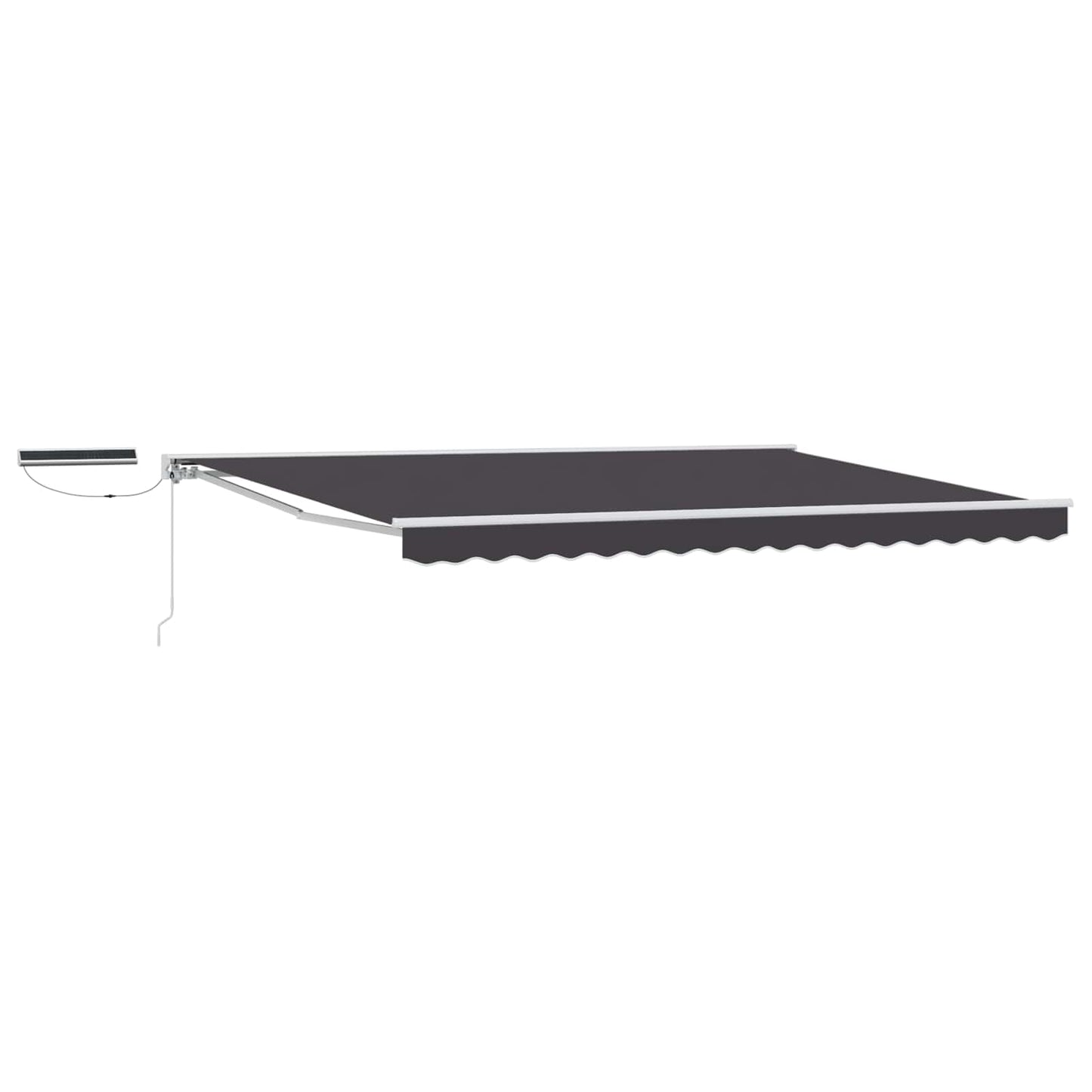 Electric Retractable Awning White and Anthracite 4 x 2 m