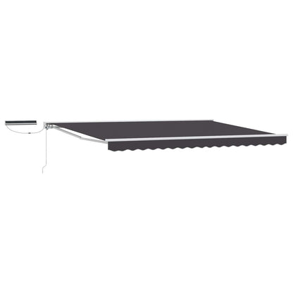 Electric Retractable Awning White and Anthracite 4 x 2 m